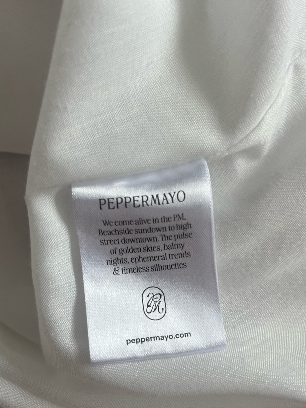Peppermayo White Tie Front Mini Dress - Size 4 - Picture 5 of 6